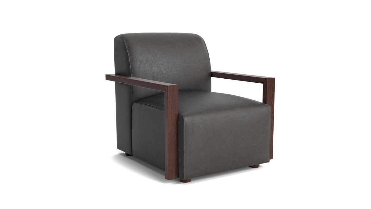 Creswell Accent Chair with Wood Arm