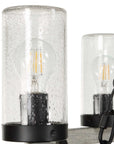 Edgecomb - 6 Light Indoor-Outdoor Chandelier - Black / Gray