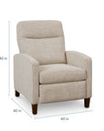 Emmett Track Arm Lay Flat Manual Recliner