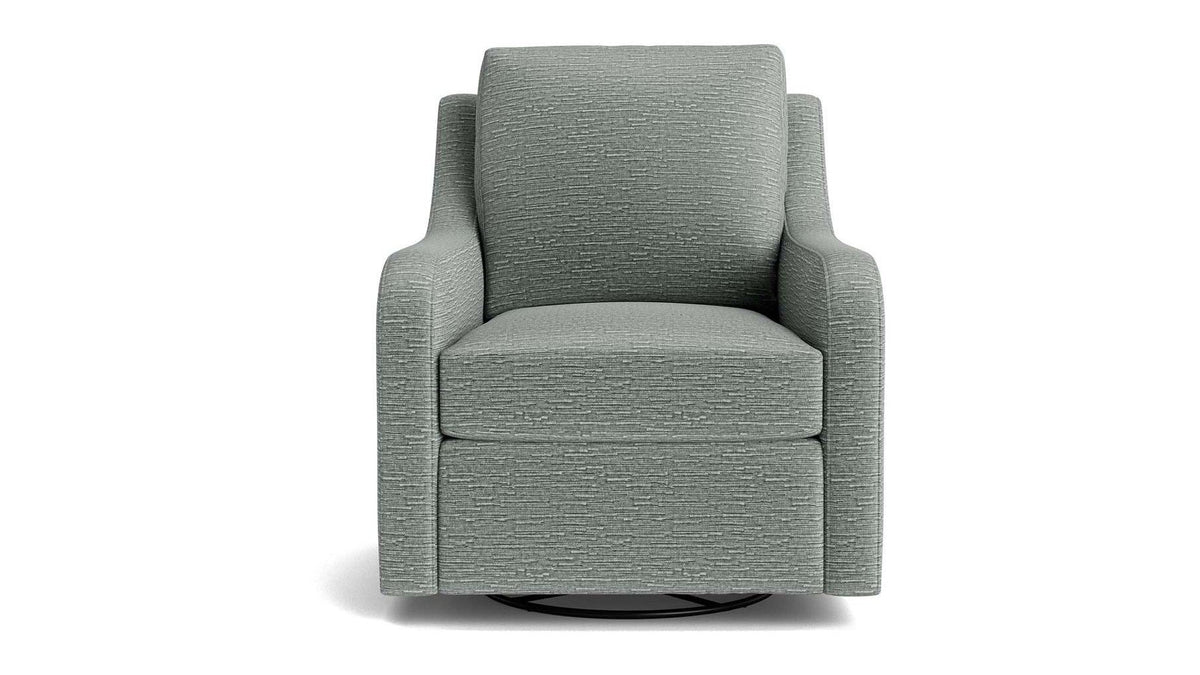Scarlett Slope Arm Accent Chair, Stationary or Swivel Glider