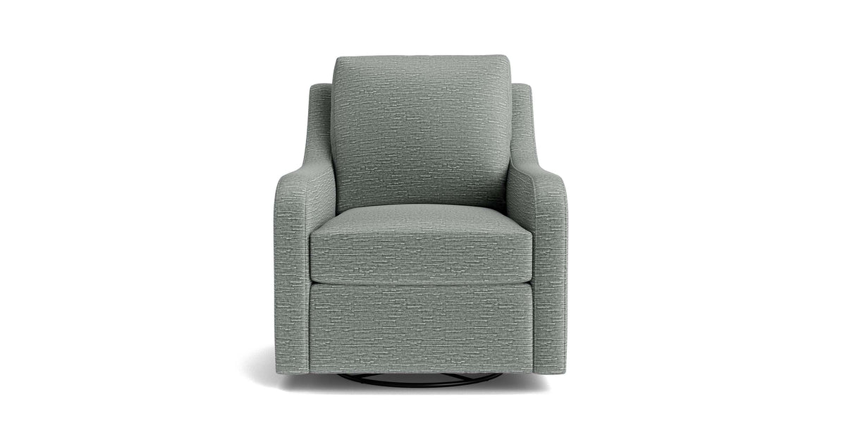 Scarlett Slope Arm Accent Chair, Stationary or Swivel Glider