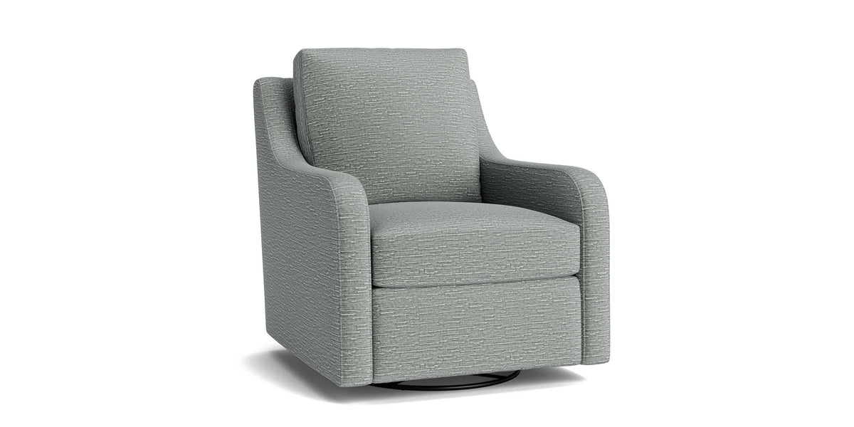 Scarlett Slope Arm Accent Chair, Stationary or Swivel Glider