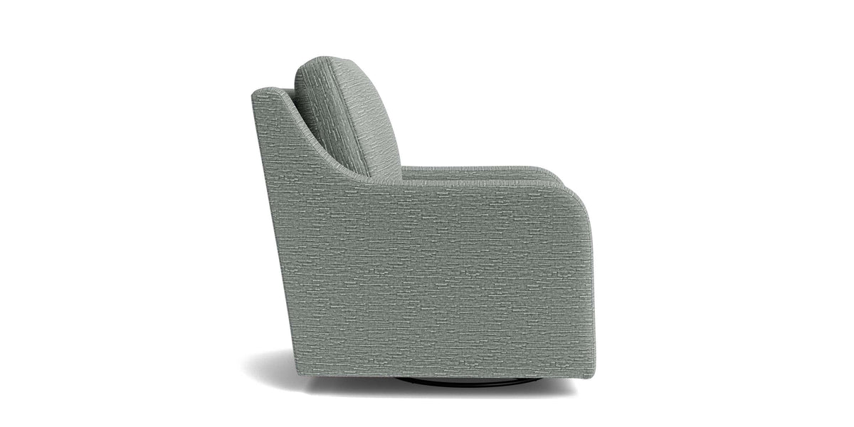 Scarlett Slope Arm Accent Chair, Stationary or Swivel Glider