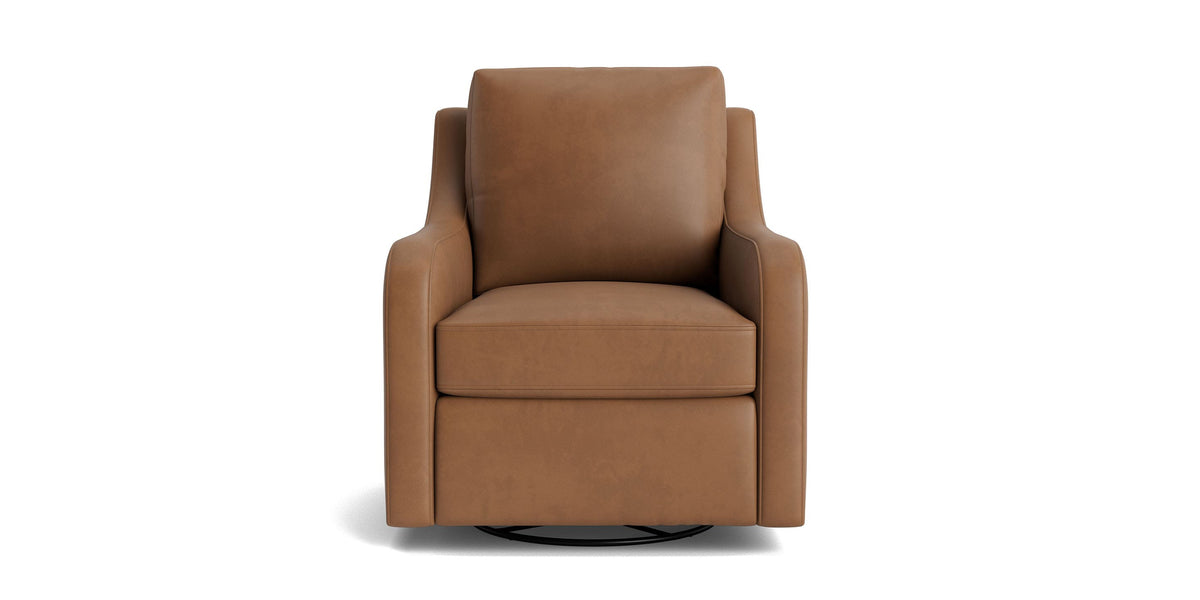 Scarlett Slope Arm Accent Chair, Stationary or Swivel Glider