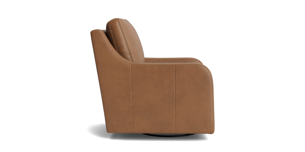 Scarlett Slope Arm Accent Chair, Stationary or Swivel Glider
