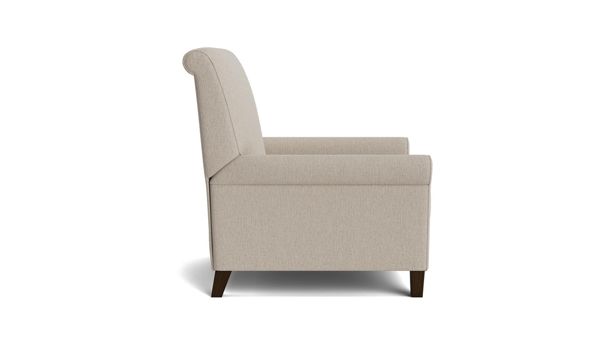 Nelson Sock Arm Lay Flat Manual Recliner