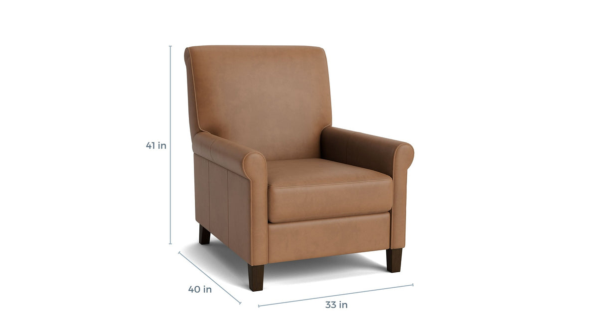 Nelson Sock Arm Lay Flat Manual Recliner