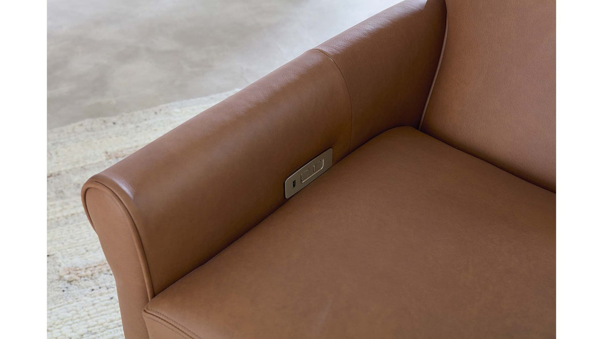 Nelson Sock Arm Lay Flat Manual Recliner