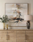 Outburst - Hand Painted Modern Art - Black / Blue / Brown / Gray / Green / Orange / Red / White / Woodtone