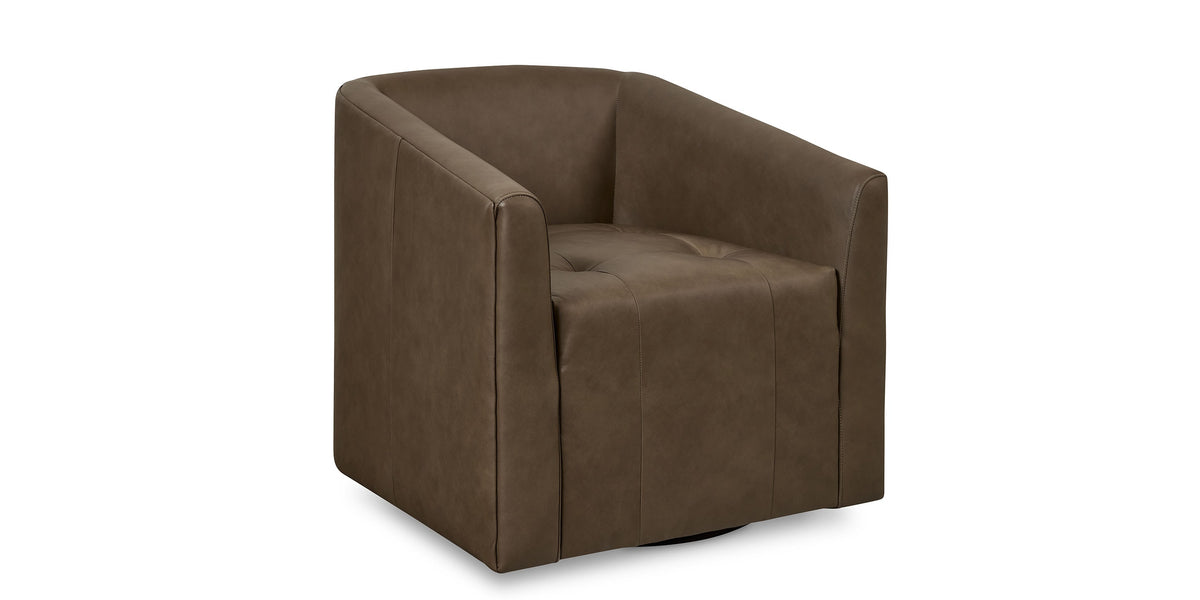 Emory Barrel Accent Chair, Stationary or Swivel