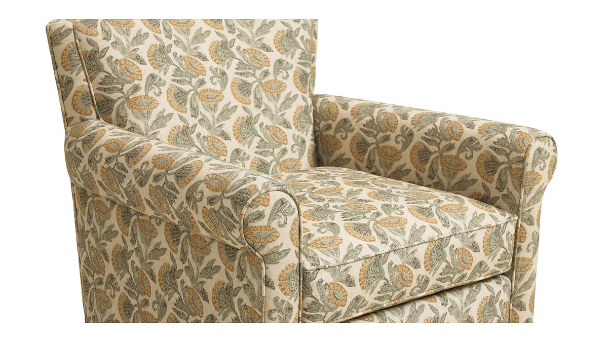 Jane Roll Arm Swivel Chair