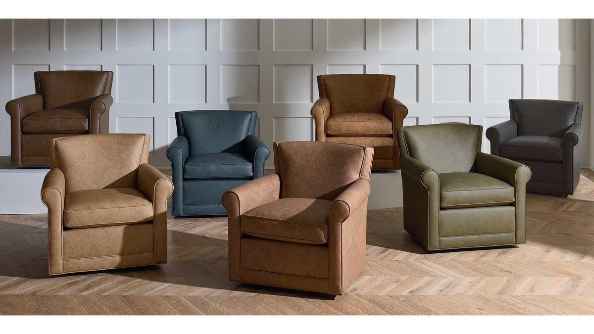 Jane Roll Arm Swivel Chair