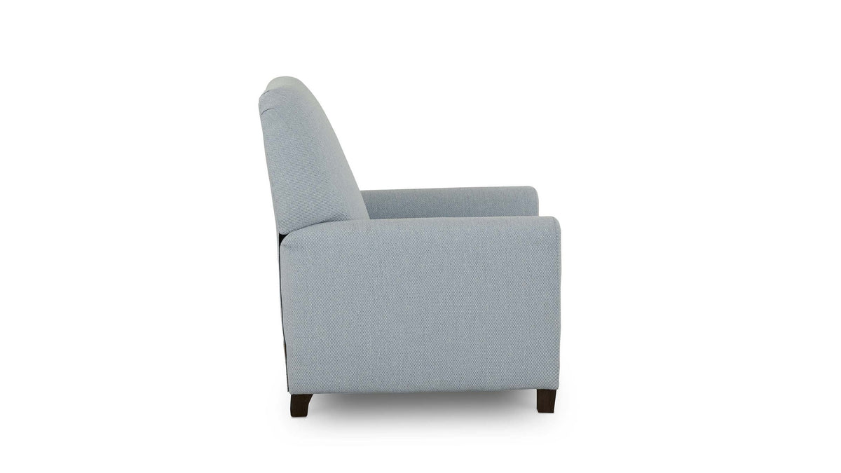 Deacon Round Arm Lay Flat Manual Recliner