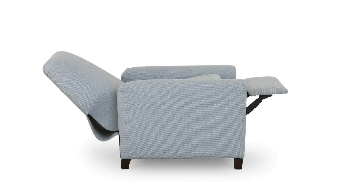 Deacon Round Arm Lay Flat Manual Recliner