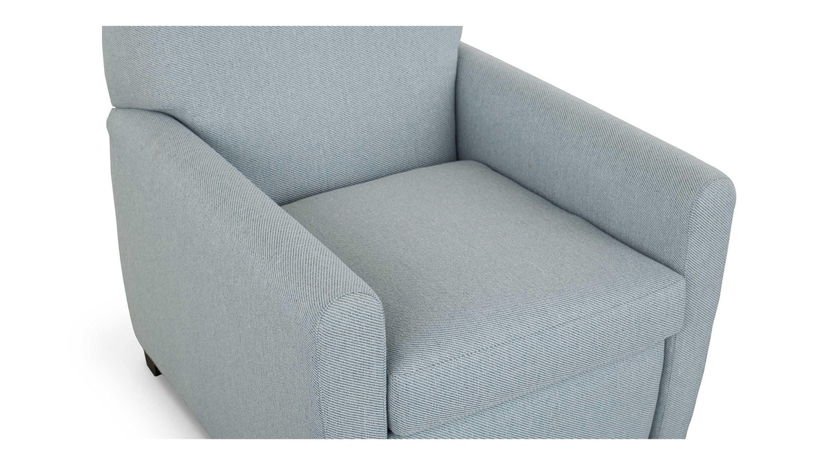 Deacon Round Arm Lay Flat Manual Recliner