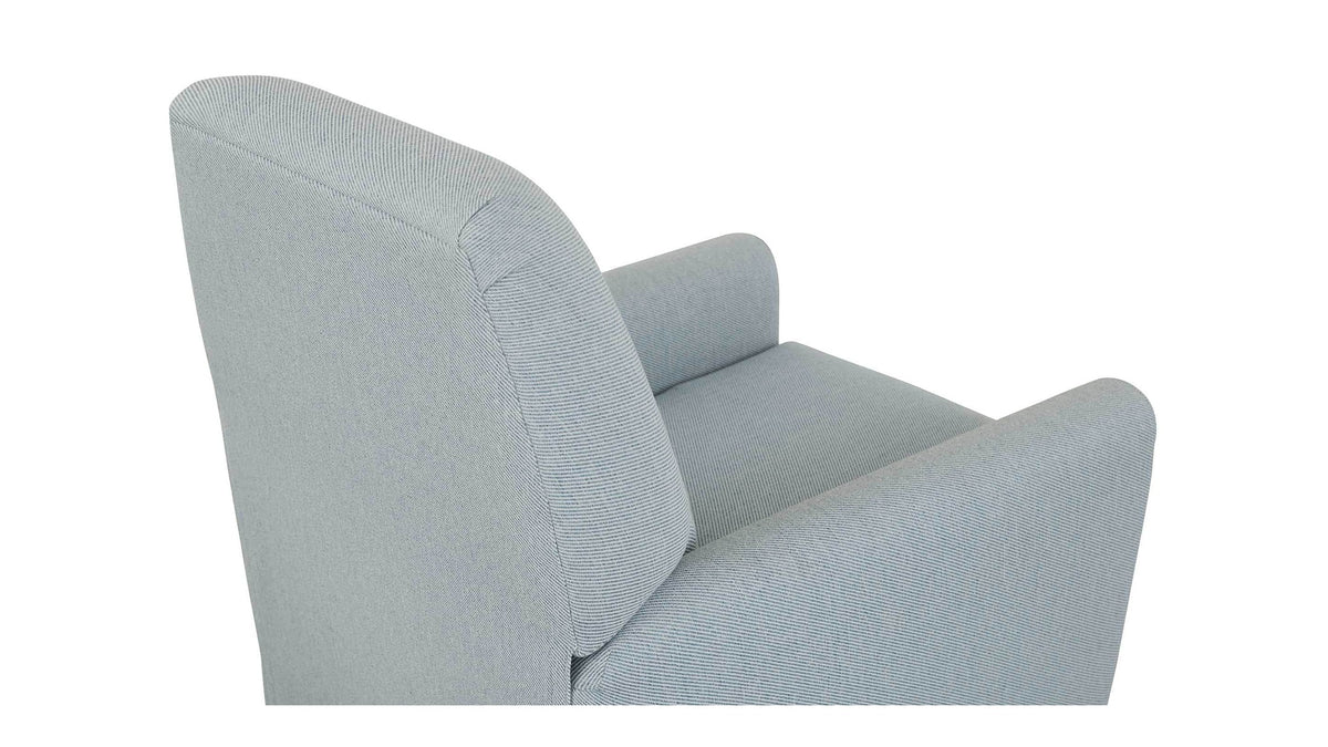 Deacon Round Arm Lay Flat Manual Recliner