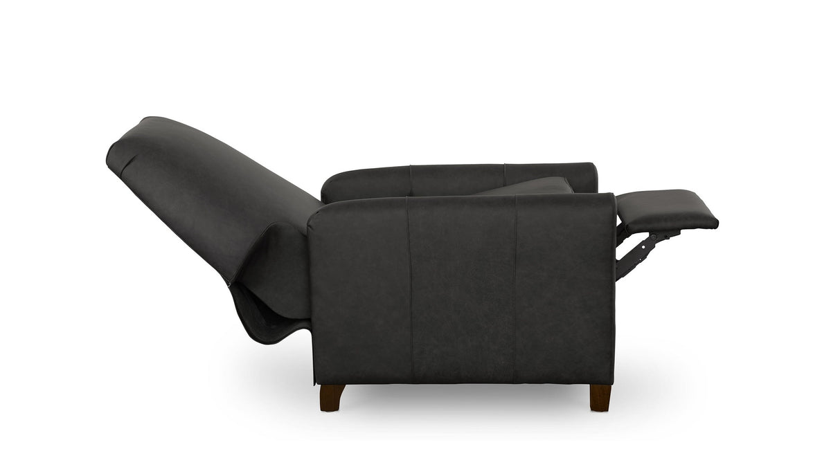 Deacon Round Arm Lay Flat Manual Recliner