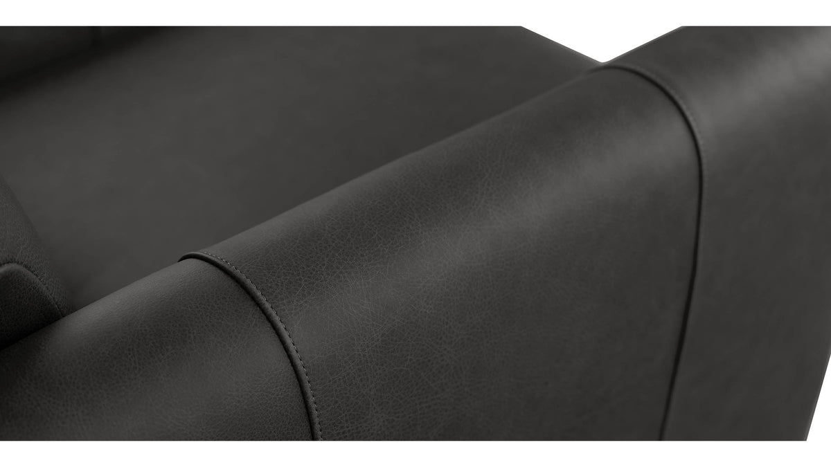 Deacon Round Arm Lay Flat Manual Recliner