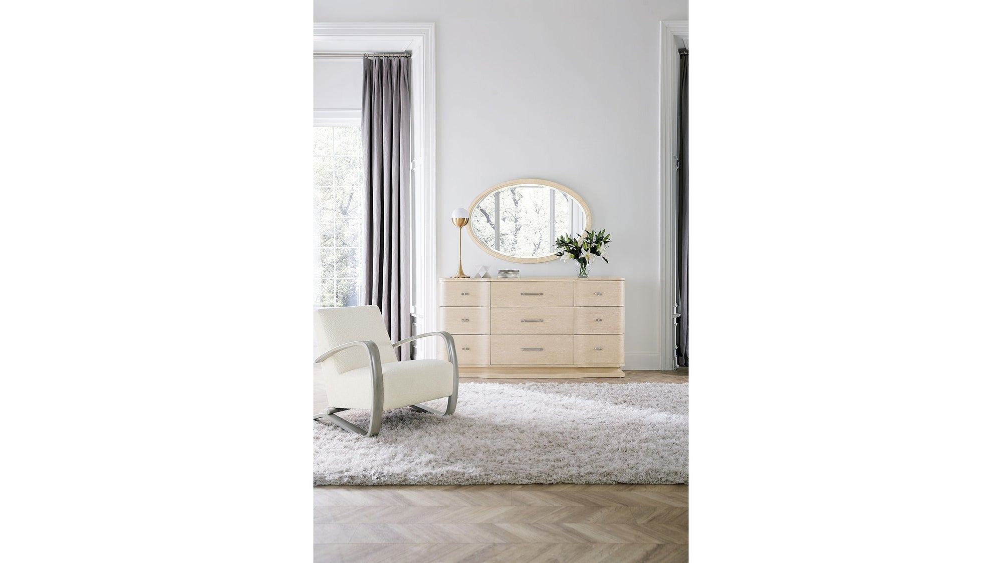 Nouveau Chic - Nine Drawer Dresser - Light Brown