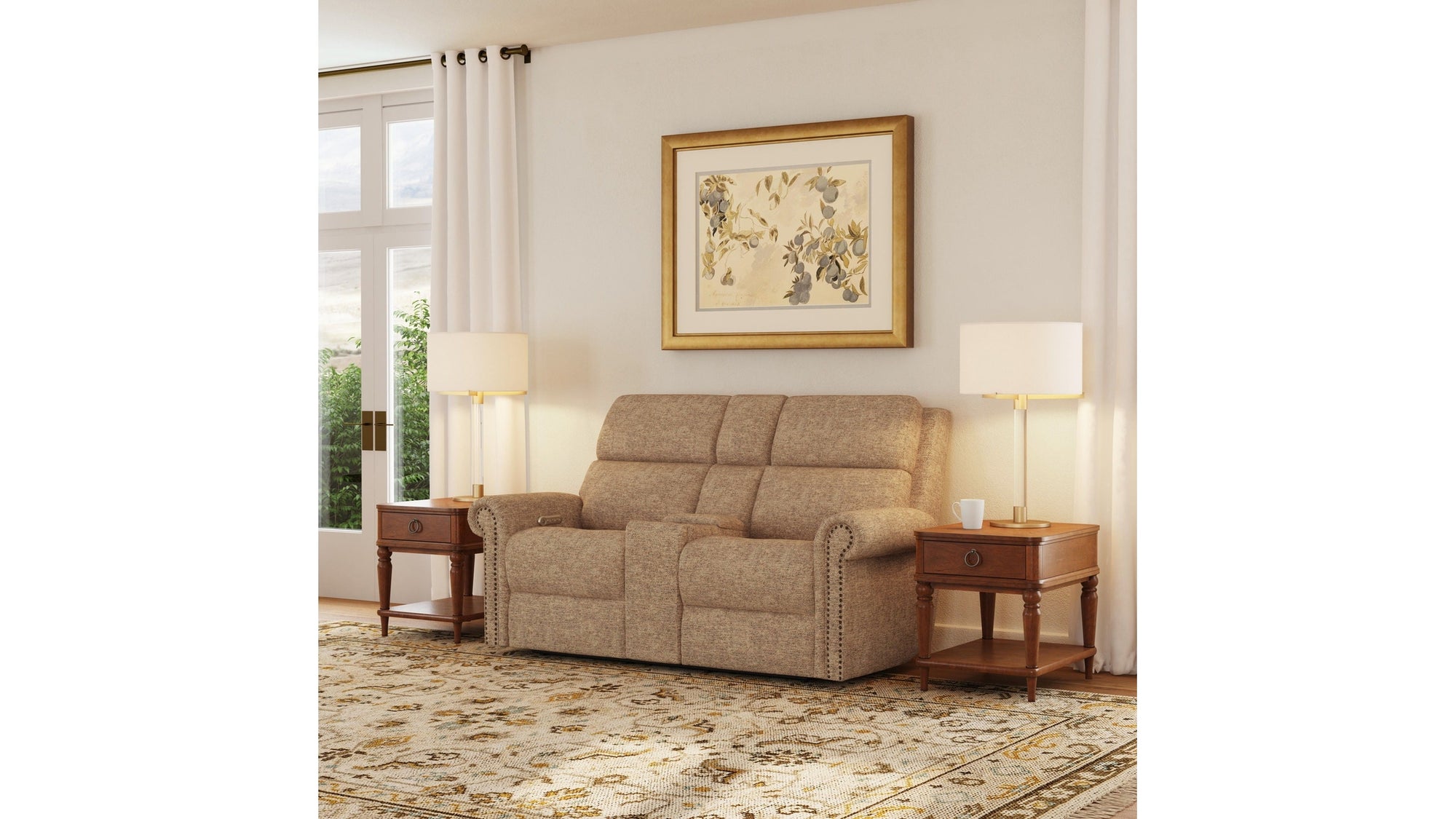 Bernard - Loveseat With Nailhead Trim