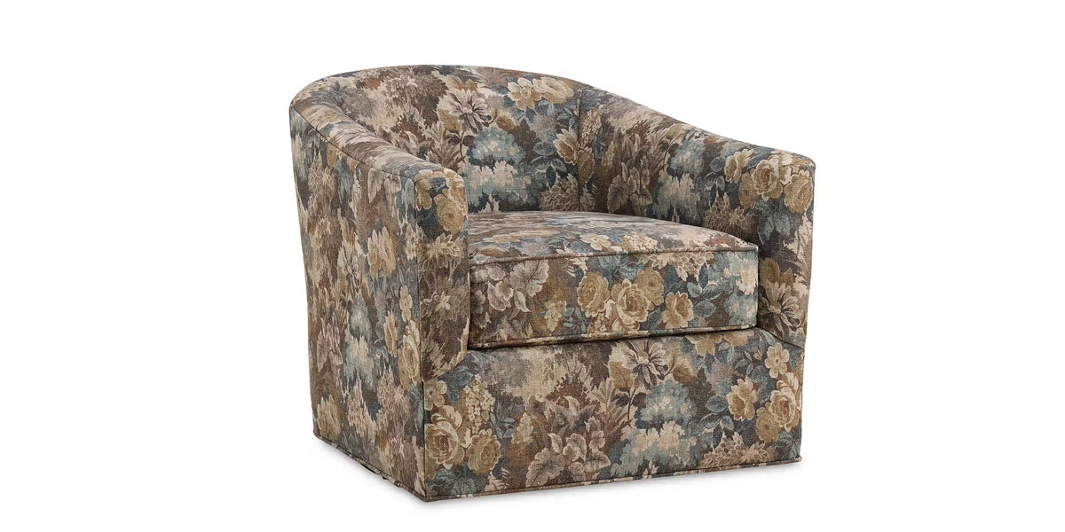 Luma Barrel Accent Chair, Stationary or Swivel