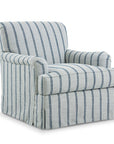 Hazel English Arm Skirted Accent Chair