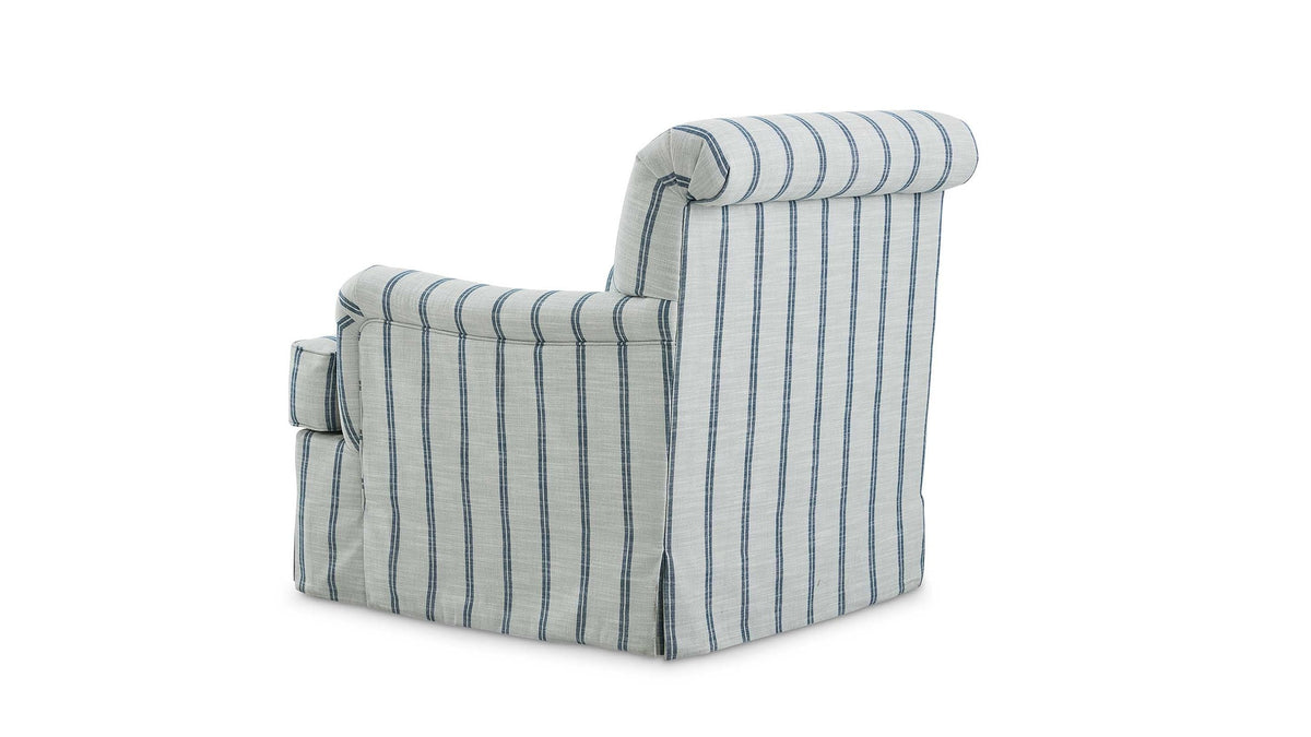 Hazel English Arm Skirted Accent Chair