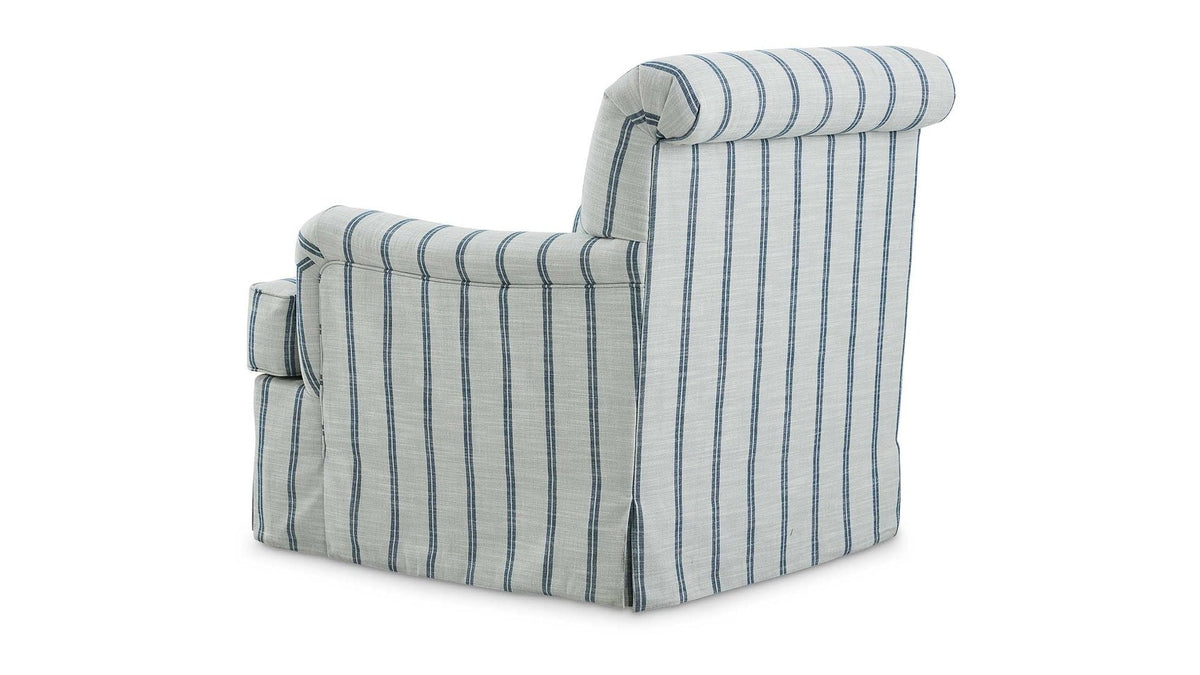 Hazel English Arm Skirted Accent Chair
