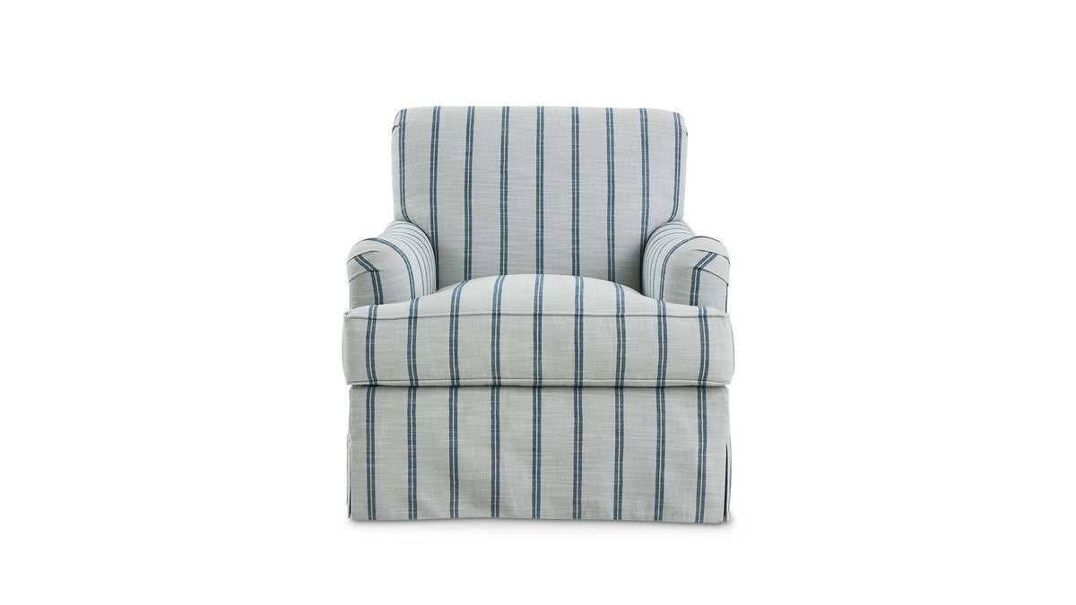 Hazel English Arm Skirted Accent Chair
