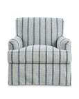Hazel English Arm Skirted Accent Chair