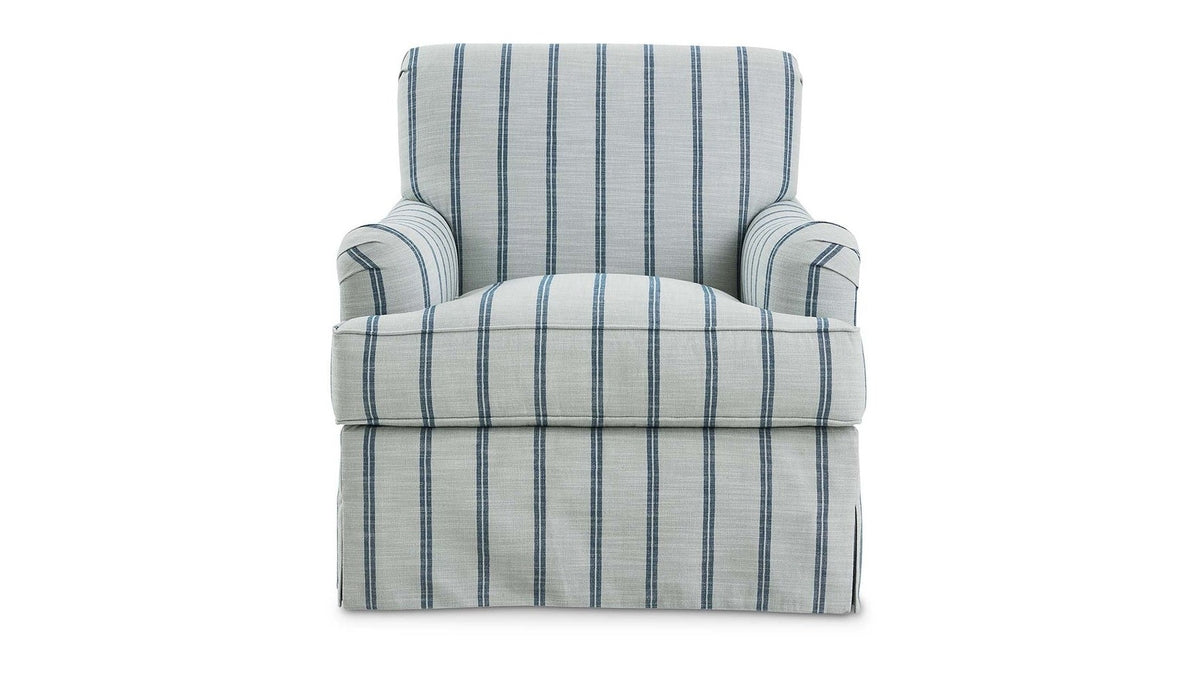 Hazel English Arm Skirted Accent Chair