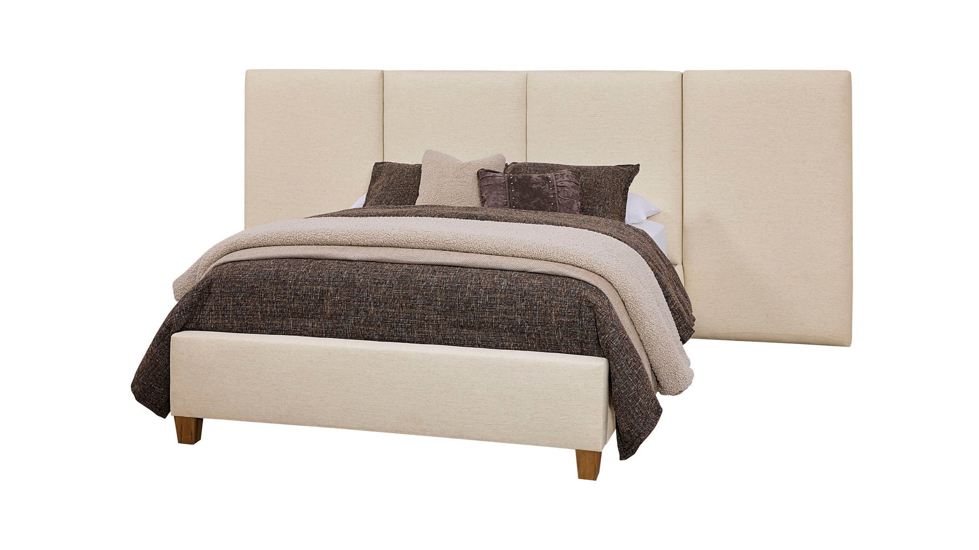 Joinery - Upholstered Wall Bed - Washed White Oak