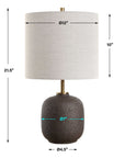 Blacktop - Textured Buffet Lamp - Black