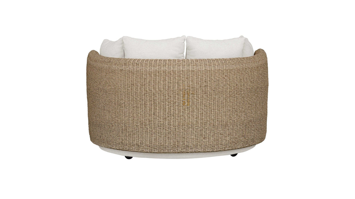 Sunset - Outdoor Round Swivel Day Bed - White
