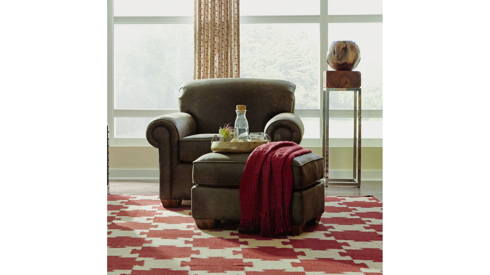 Main Street - Fabric Ottoman
