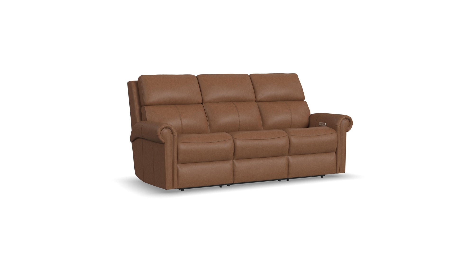 Bernard - Power Reclining Sofa With Console, Power Headrest, & Lumbar
