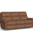 Bernard - Power Reclining Sofa With Console, Power Headrest, & Lumbar