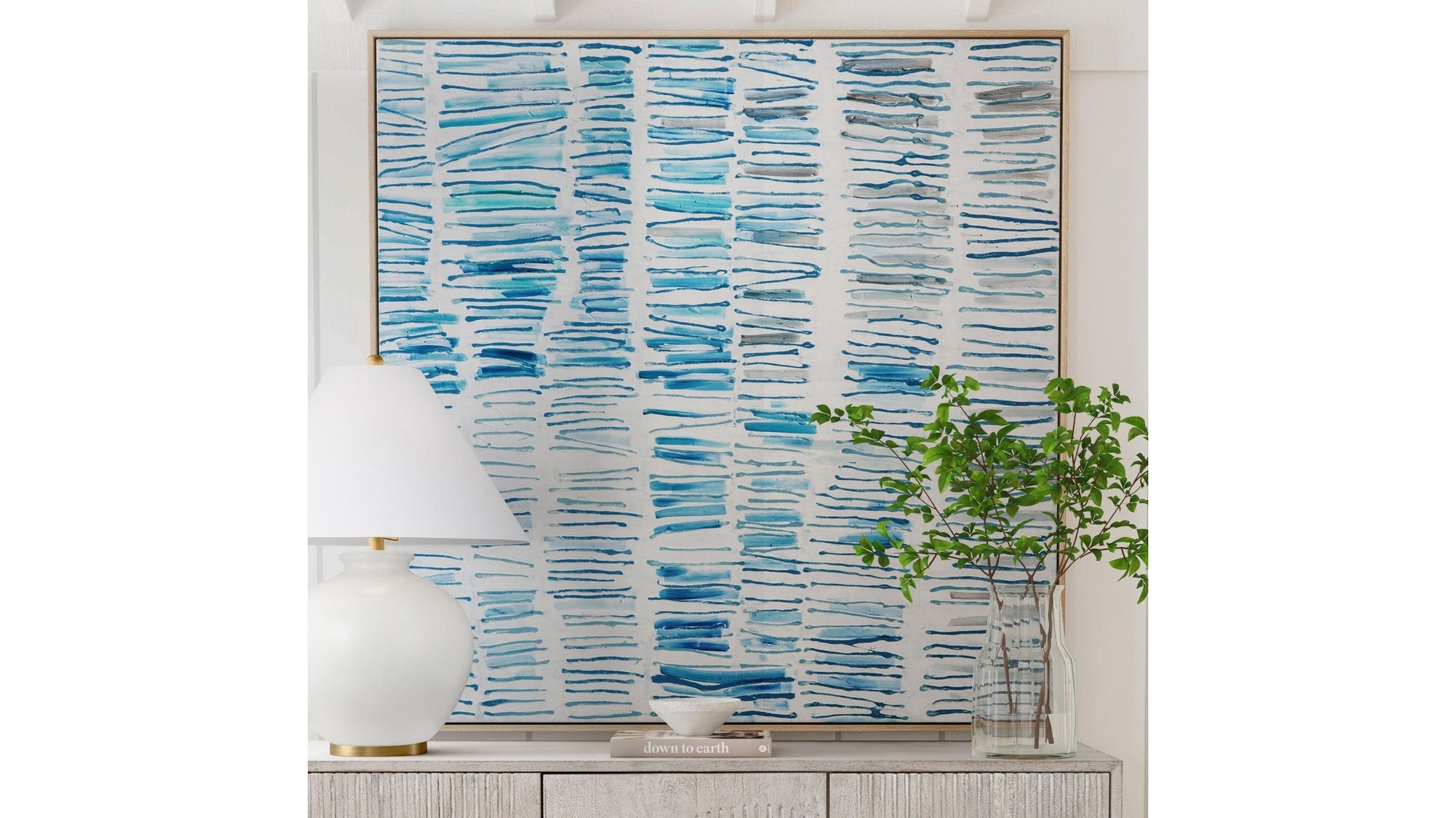 Blue Gail Canvas Art - Light Blue