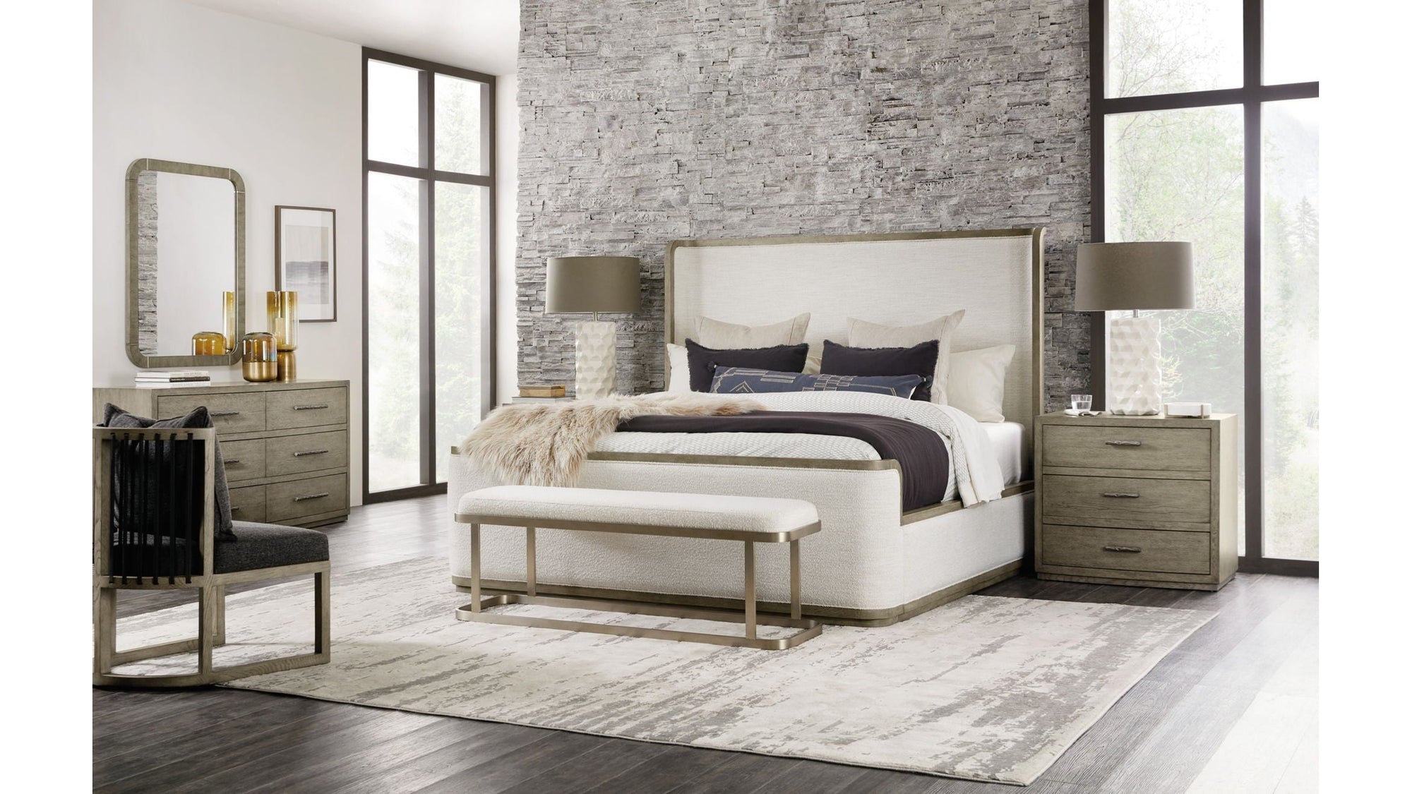 Linville Falls - Boones Upholstered Shelter Bed