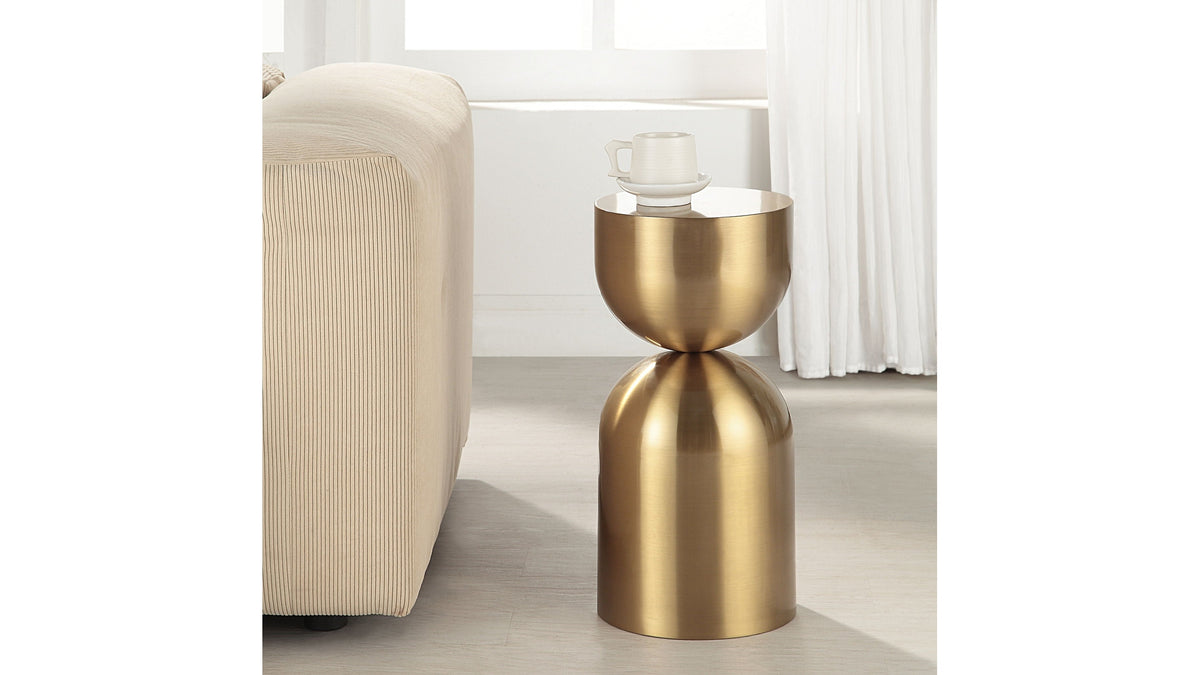 Golden Vessel - Modern Accent Table