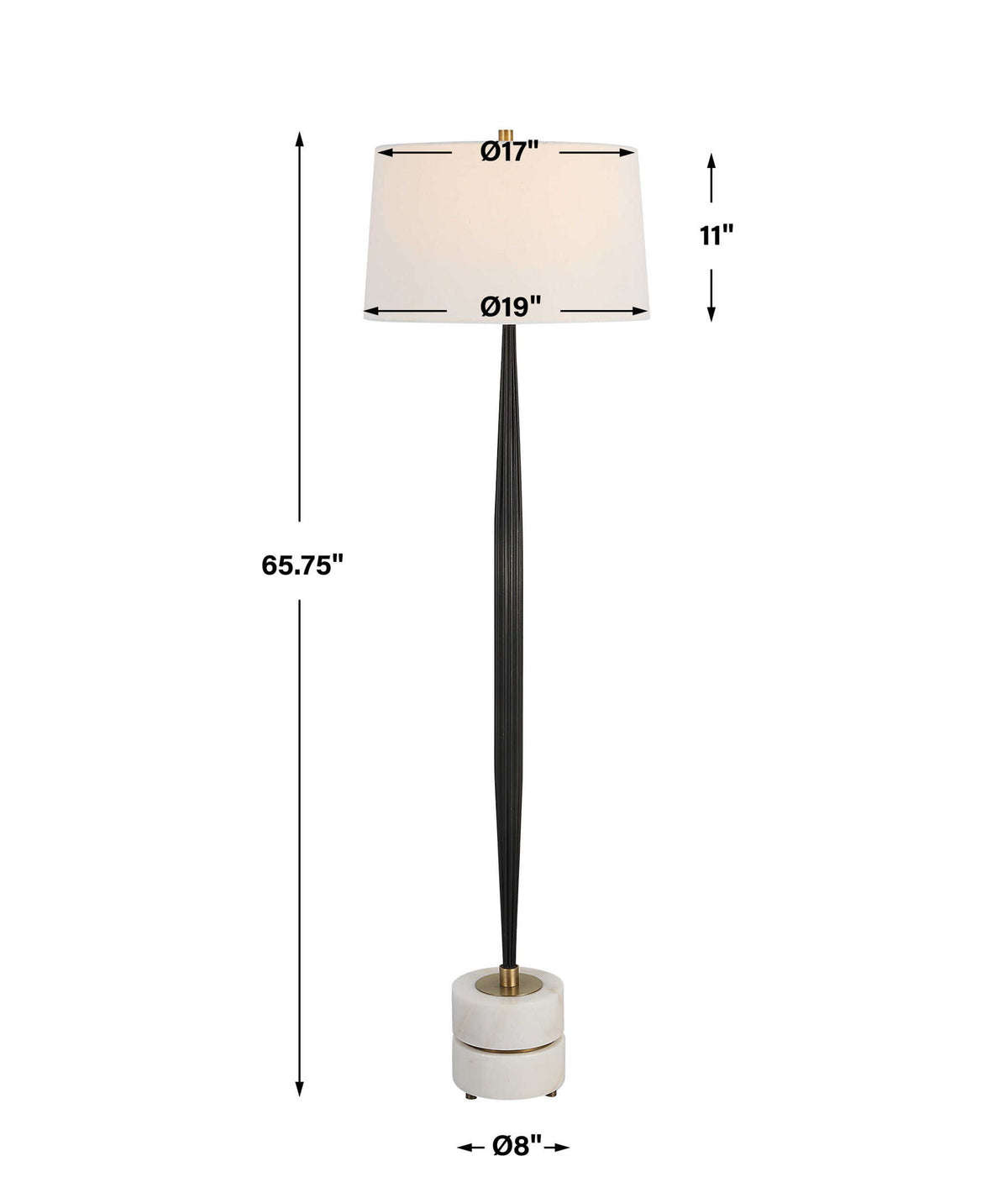 Miraz - Floor Lamp - Black