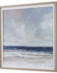Distant Land - Framed Print - Blue
