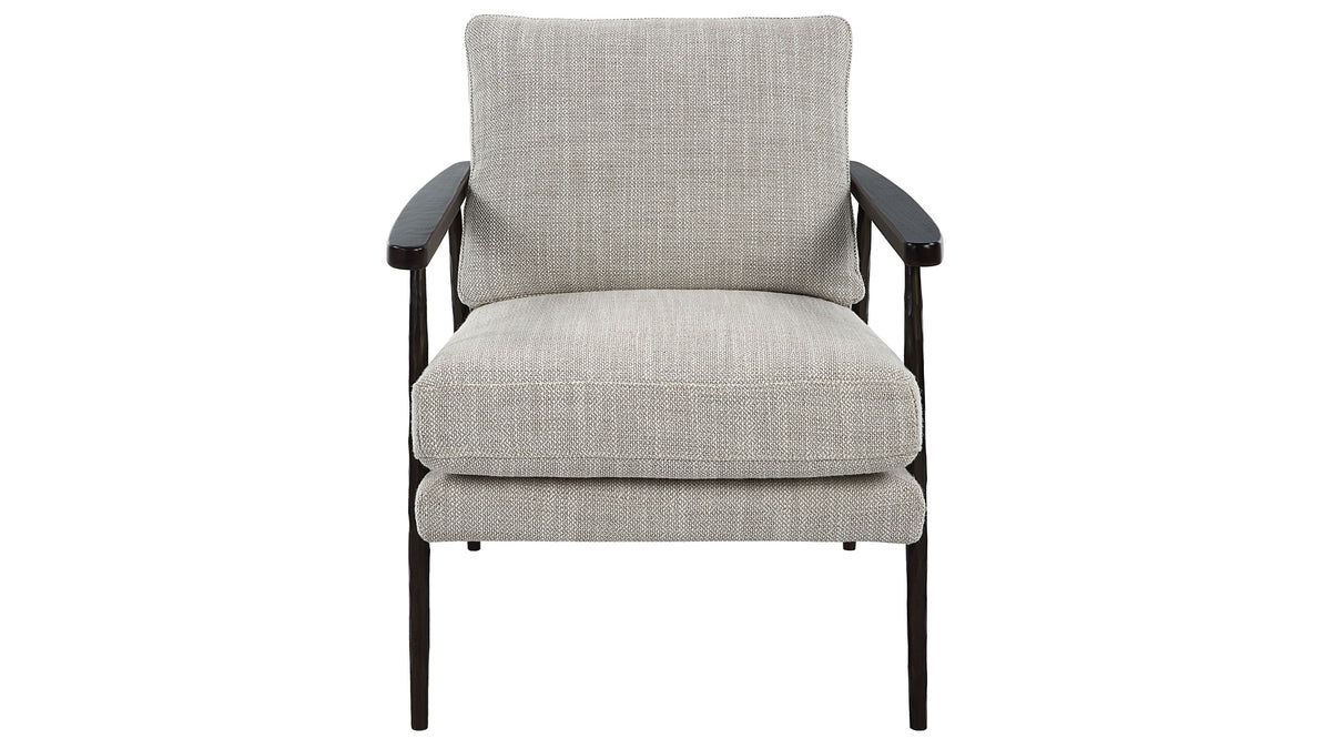 Sebastian - Cast Iron Accent Chair - Gray