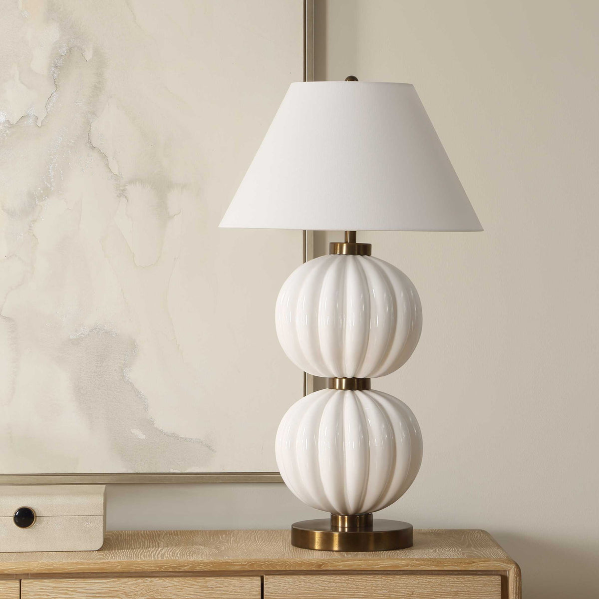 Irena - Sphere Table Lamp - White