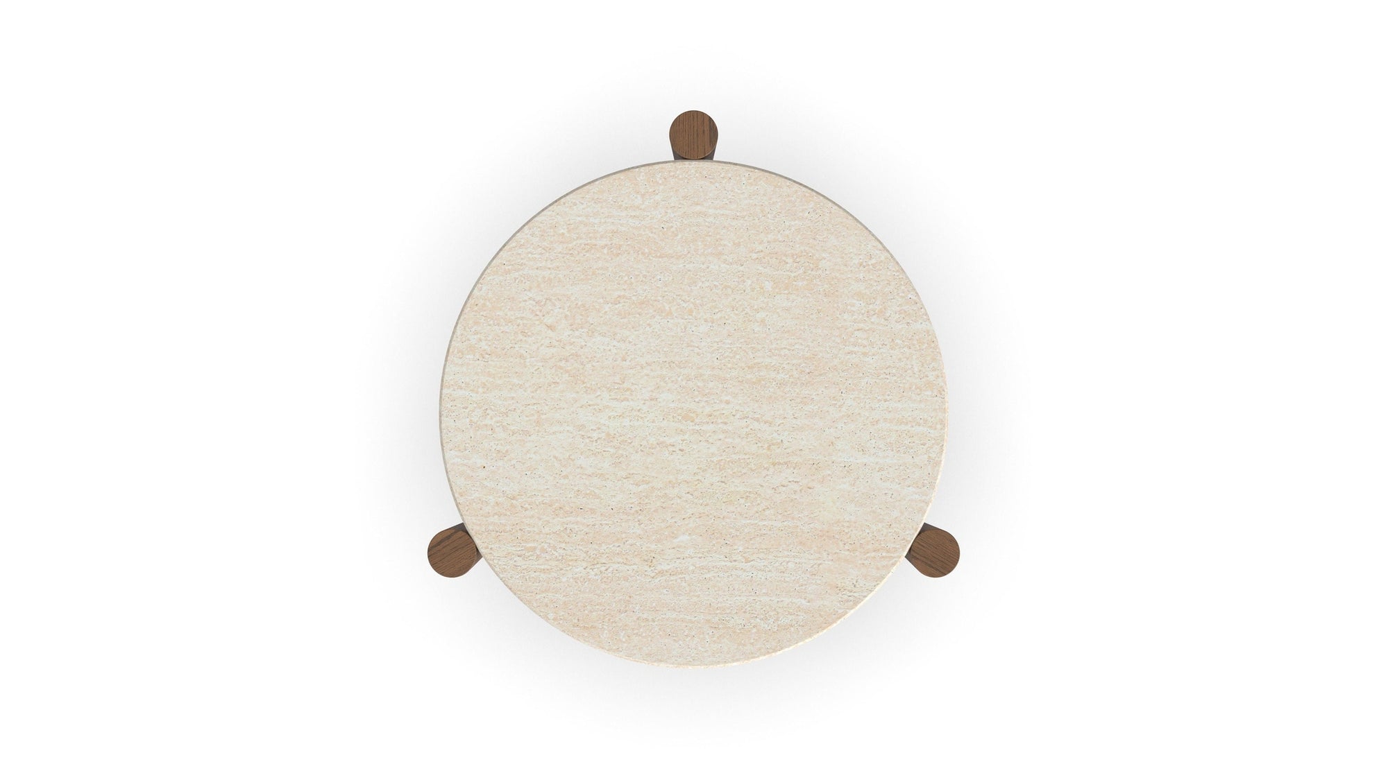 Verona - Accent Table - Beige / Dark Brown