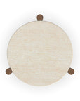 Verona - Accent Table - Beige / Dark Brown