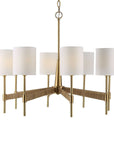 Lautoka - Rattan 8 Light Chandelier - Light Brown