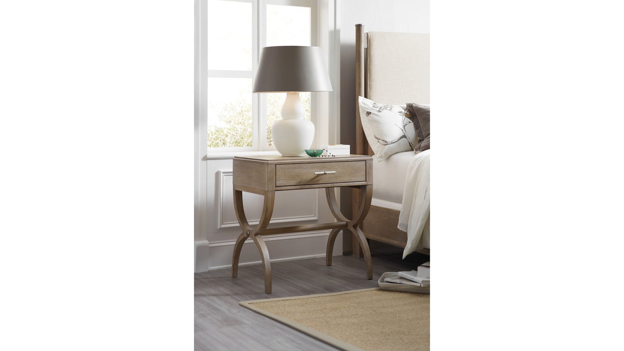 Affinity - Leg Nightstand - Gray