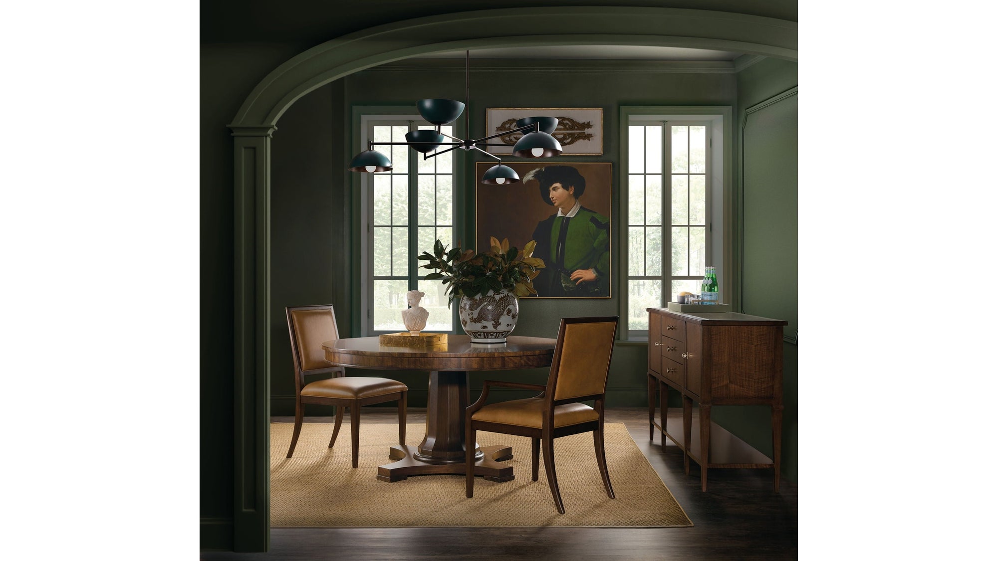 Archives - Round Pedestal Dining Table - Dark Brown