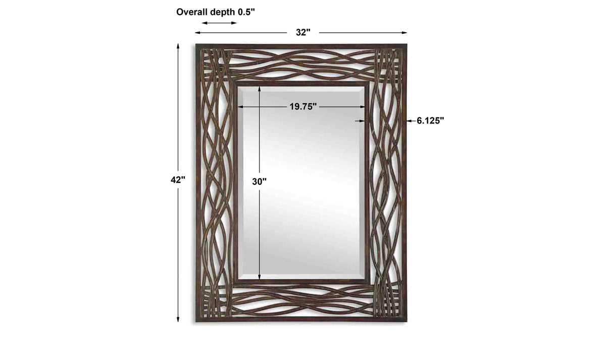 Dorigrass - Metal Mirror - Brown